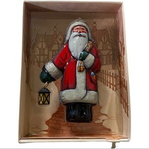 Vintage 1981 Hallmark Keepsake Tin St. Nicholas Hanging Christmas Tree Ornament